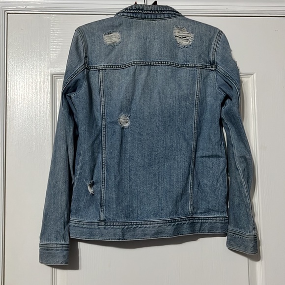 Nordstrom. Melrose and Market. Distressed Jean Jacket. Size XS. - Picture 3 of 3